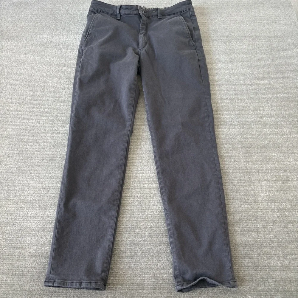 Rag & Bone Fit 2 Slim Chino Pants Mens 32x30 Gray Straight Leg Stretch Casual